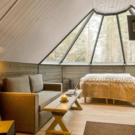 Private Aurora Samruam B Glass Roof Igloo Salla